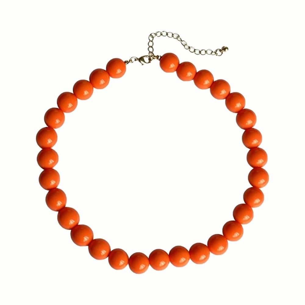 Simple Acrylic Necklace Colorful Design Handmade Beads Necklace Beaded Choker Necklace  Gift