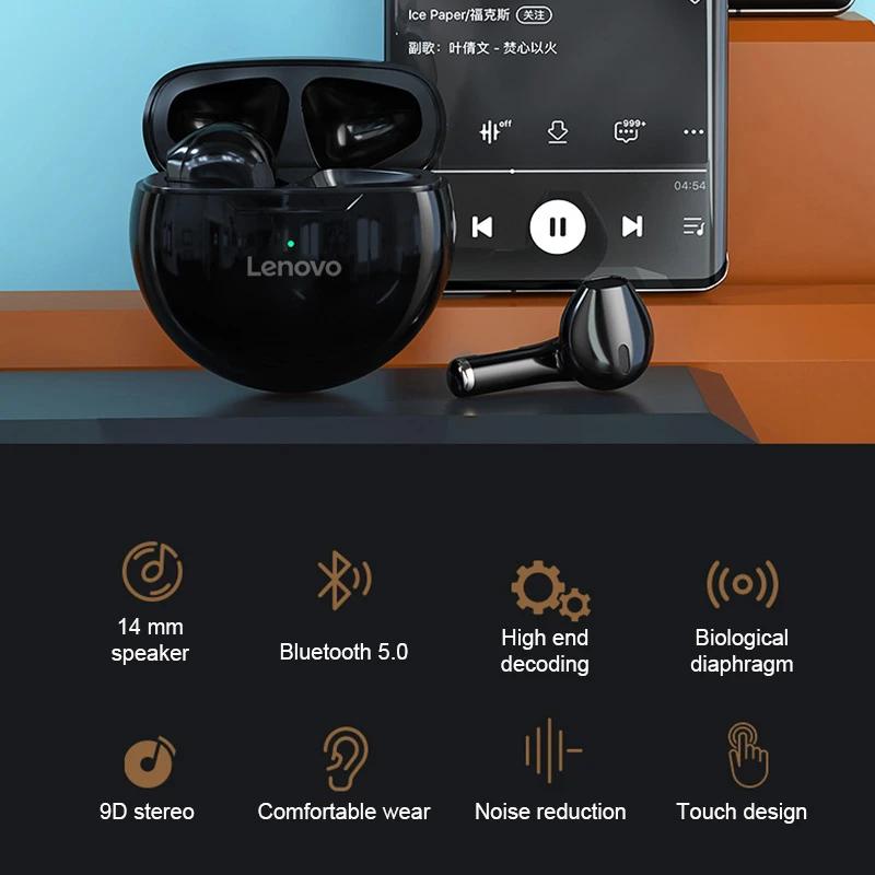 Lenovo HT38 TWS Bluetooth-Kopfhörer, kabellose Ohrhörer, Sport, wasserdicht, Hifi-Kopfhörer