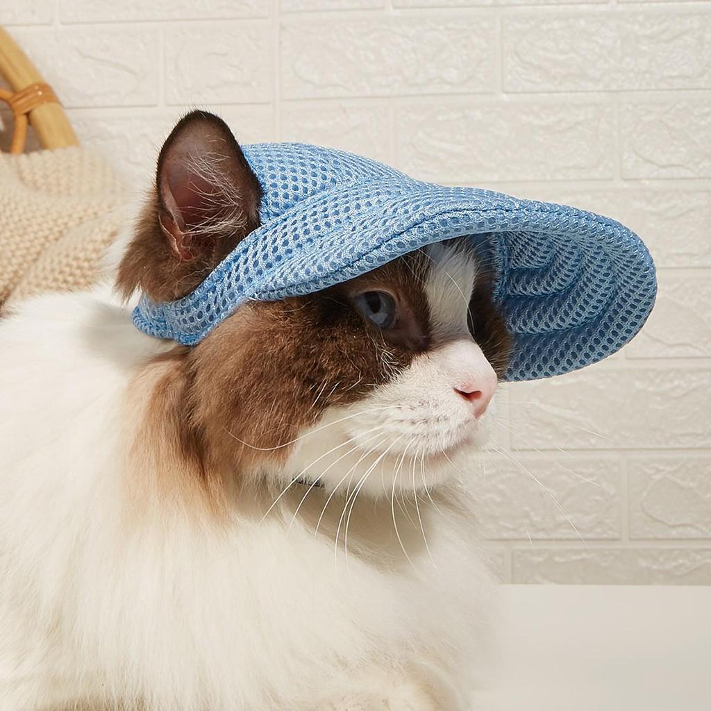 Fashionable Pet Baseball Cap for Sun Protection - Cute Mesh Hat for Medium & Small Dogs