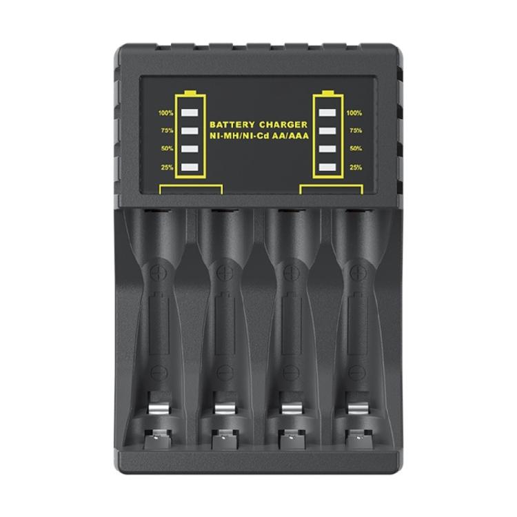 

4 Slots for 2A/3A USB Type C Charging Rechargeable Battery Charger 1 чёрный