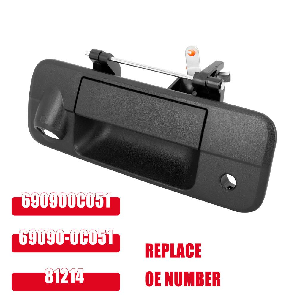 Door Handle Pull with Rear Camera Hole, Compatible with 2007-2013 Toyota Tundra (69090-0C051) No Rear Camera Hole чёрный