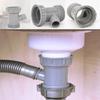 Durable Sink Drainpipe Adapter Simple Kitchen Drain Pipe Adapter Sewer Branch Connector  Kitchen