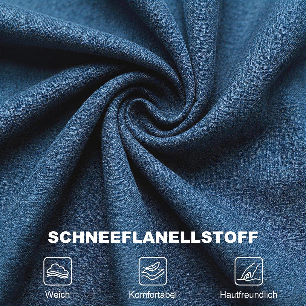Eleganter Ohrensessel, Dick gepolstert, Abnehmbarer Bezug, 74 x 86 x 102 cm, Blau