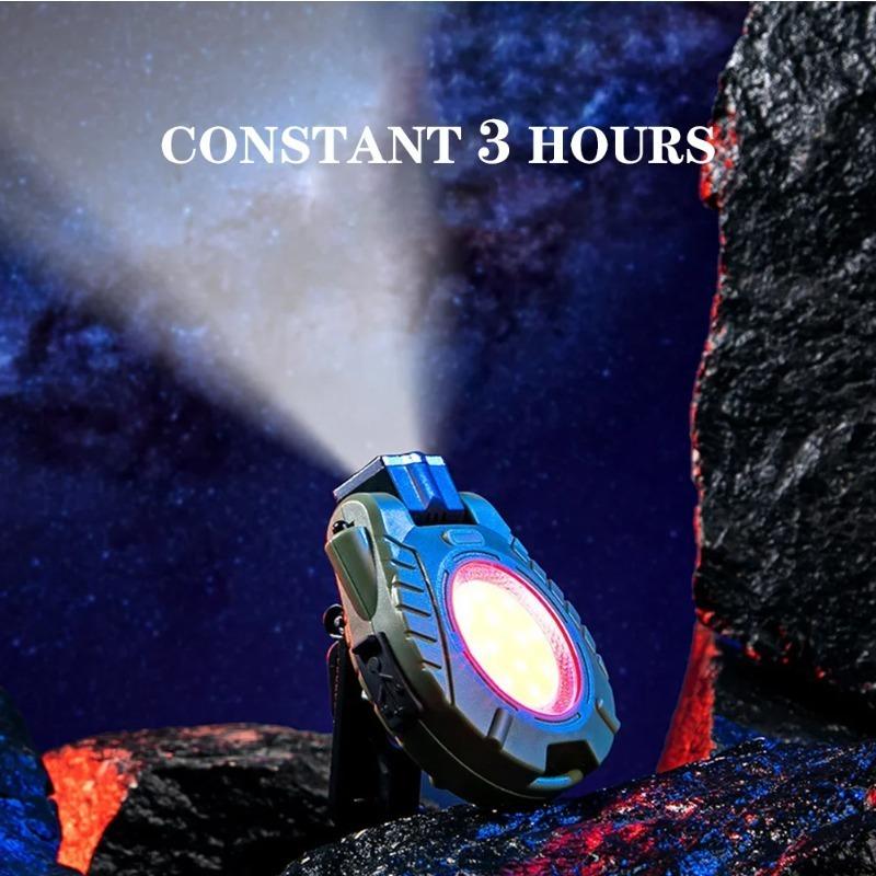 6W LED COB Hat Clip Headlamp Mini Outdoor Headlight Camping Lantern Lightweight Plastic Adjust Angle Flashlights for Hunting