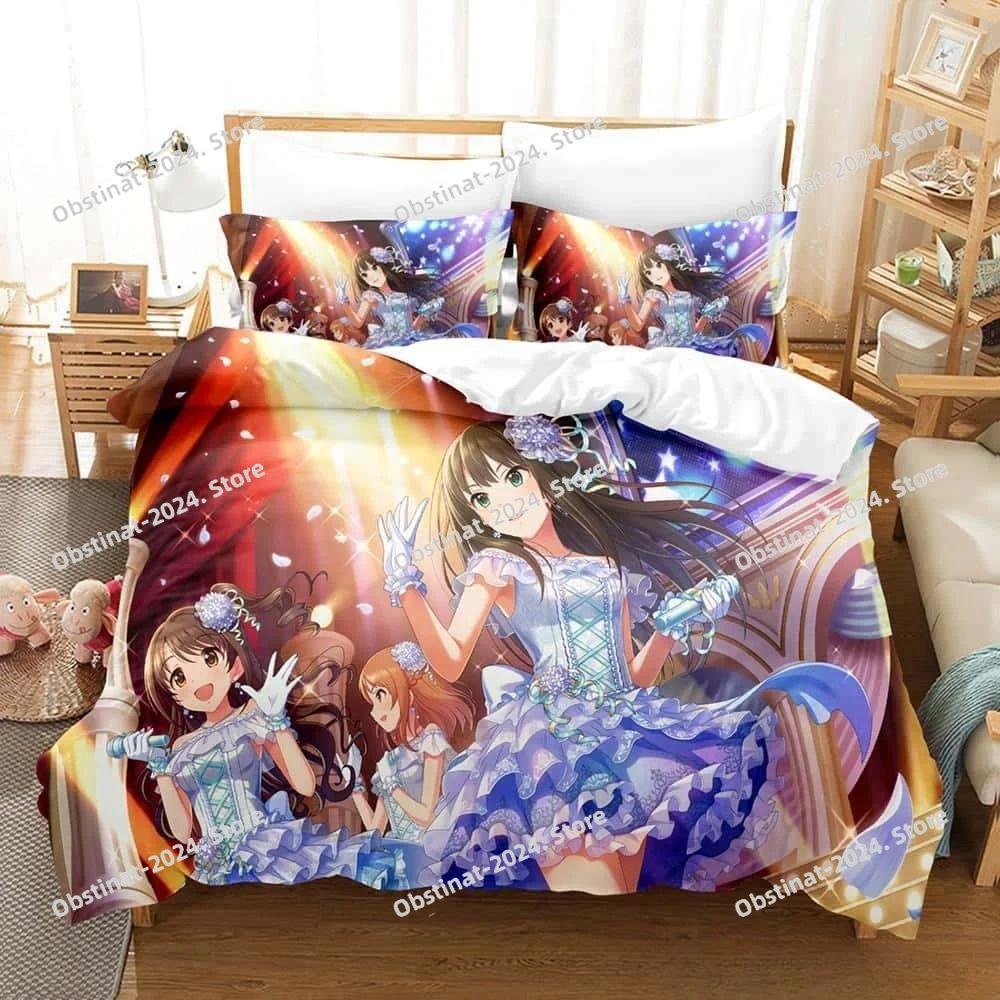 THE iDOLM@STER Cinderella Girls Starlight Stage Bedding Set 3D Printed Anime three-piece set Adult Kid Bedroom Duvet cover Sets