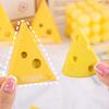 Cheese Shape Eraser Cute PVC Erasers for Kids Students Fun Classroom Prize School Supply for Kindergarten Party Favors