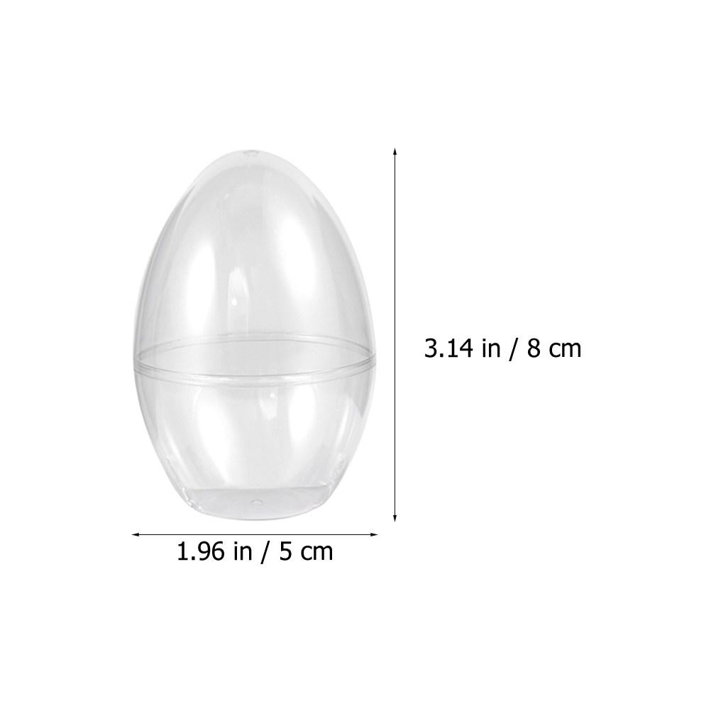 10Pcs Easter Egg Shaped Candy Boxes Plastic Gift Package Boxes for Party Wedding Festival Supplies Transparent Easter Gift Box 8X5X5CM&other