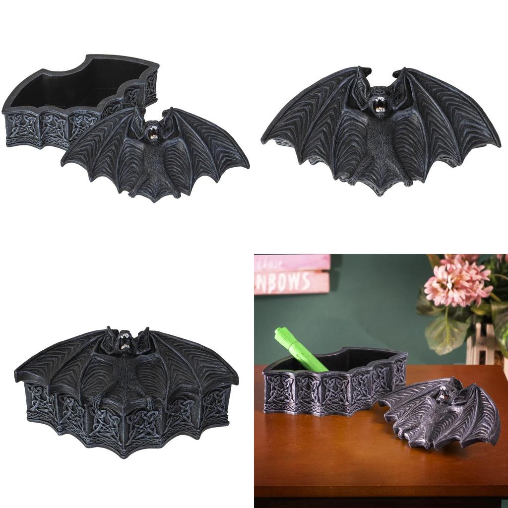 Premium Resin Bat Storage Box Ideal For Halloween Decor And Home Accessories