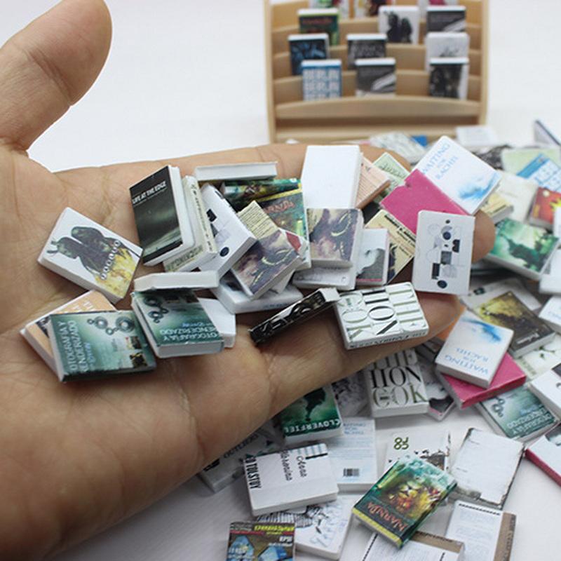 20 buc 1:12 Cărți în miniatură pentru casă de păpuși, carte de benzi desenate, cărți mici, mini model pentru copii, jucării de prefă, accesorii pentru casă de păpuși