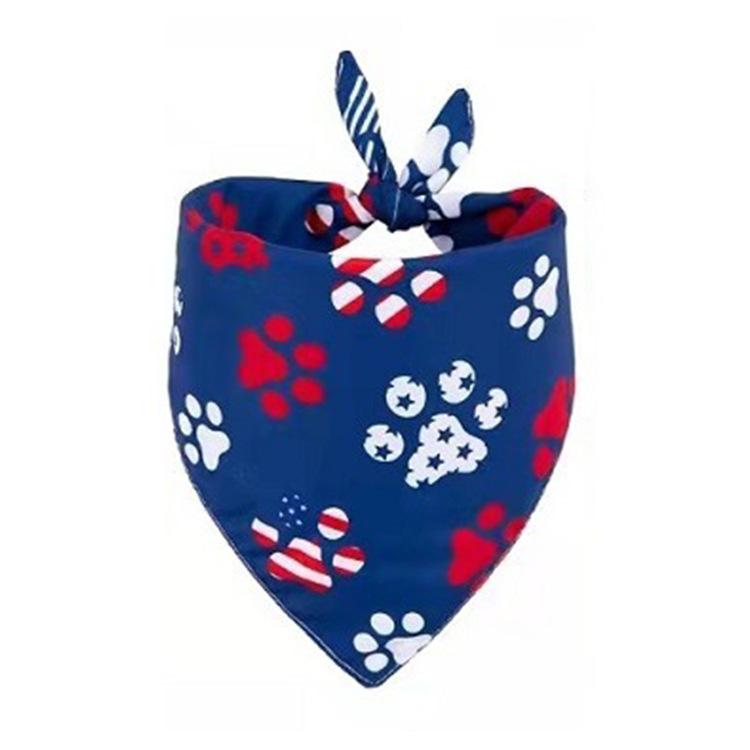 

Праздничный шарф для собак, День независимости, треугольная папка для домашних животных, национальный флаг, шарф для полотенец со слюной и собакой M ультрамарин синий