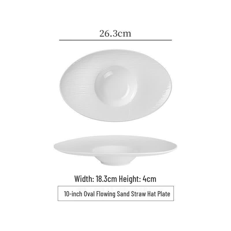 

Elegant Bone China Straw Hat Design Dinnerware