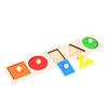 Wooden Educational Puzzle Board for Toddlers: Letters, Numbers, Shapes Recognition for Ages 1-3