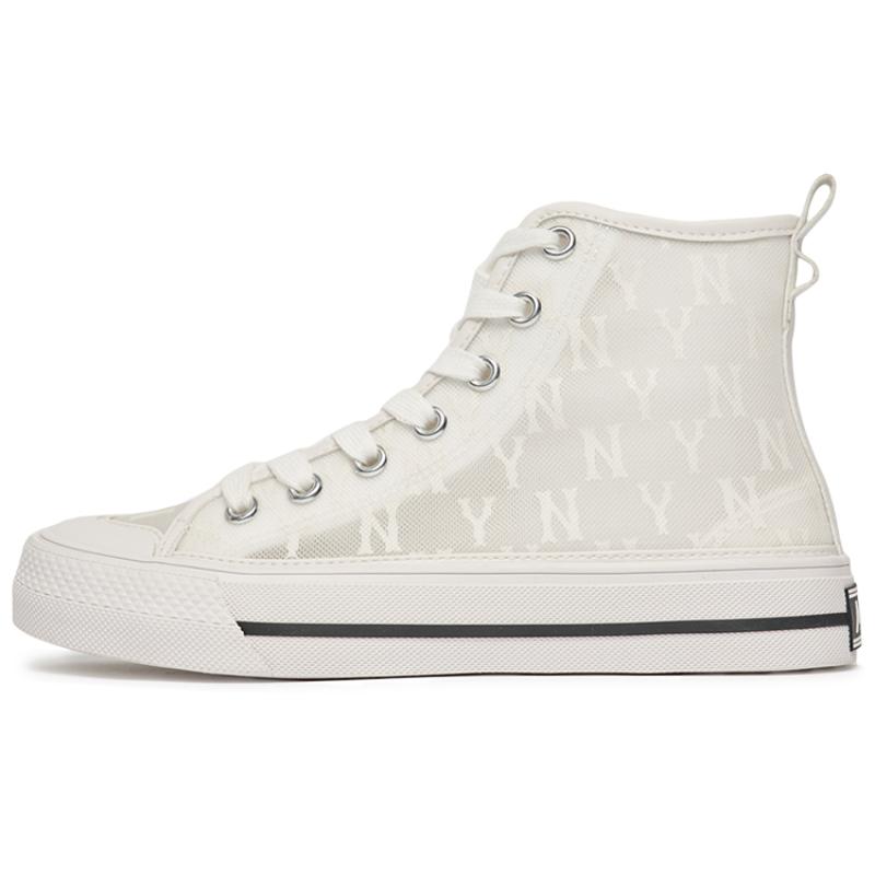 MLB Playball Противоскользящие и износостойкие Легкие Амортизирующие Высокие Кеды Унисекс Белые Кроссовки 3ACVCMM2N-50GRS 36.5