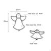 50Pcs Angel Beads Shape Charms DIY Alloy Jewelry Accessories Mini 3D Loose Spacer Pendents for