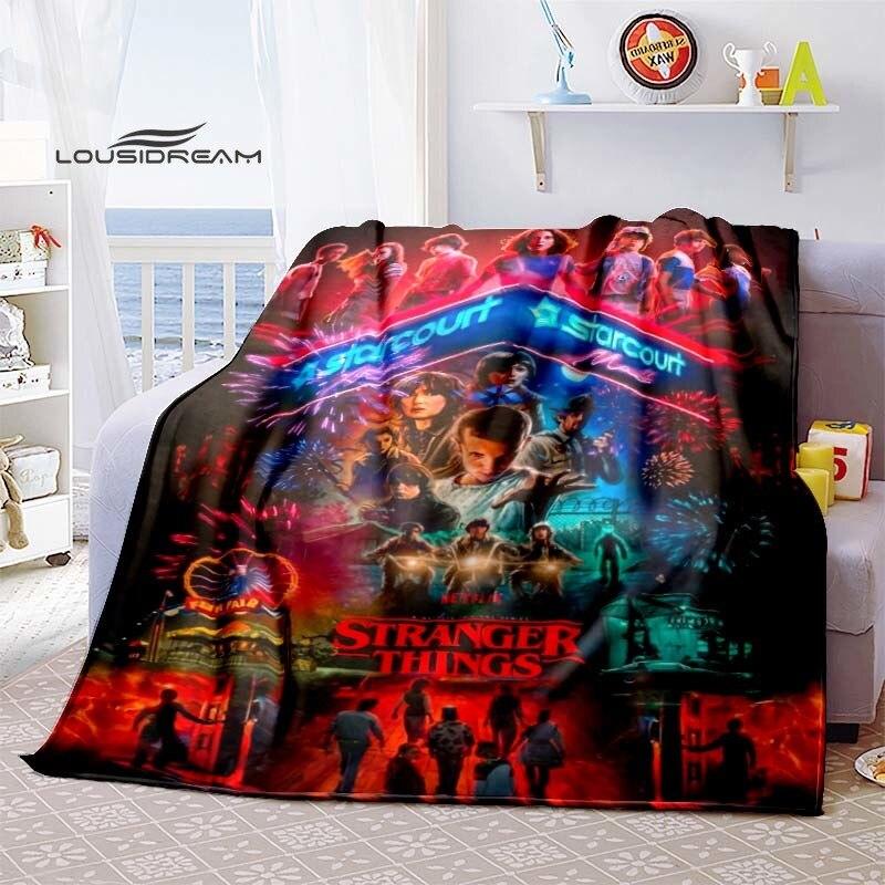 Köp Stranger Things Supernatural Blanket Flannel Fluffy Fleece Throw