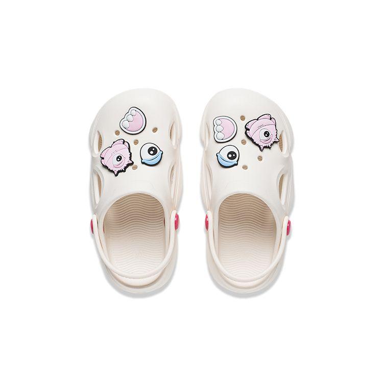 Disney X Li Ning Kinder Leichte Stoßdämpfende Rutschfeste Sandalen Kinderschuhe Cremeweiß YKKT012-2