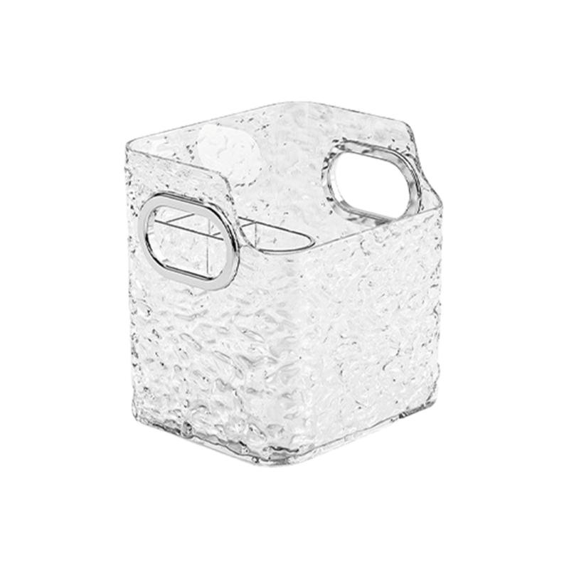 Коробка-органайзер для маленькой ванной комнаты, решение для хранения, многофункциональный, маленький контейнер для хранения, легко переносимый, для косметики и ювелирных изделий 1 чистый