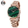 Hannah Martin Women's Waterproof Malachite Green Dial Watch