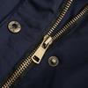 Warm Fluffy Winter Jacket Medium Long Hooded Collar Parker Coat Cotton Zipper Coat