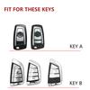 Leather Car Key Fob Case Cover For For Bmw 1 3 5 7 Series X1 X3 X4 X5 F10 F15 F16 F20 F30 F18 F25 M3 M4 E34 Keychain Accessories