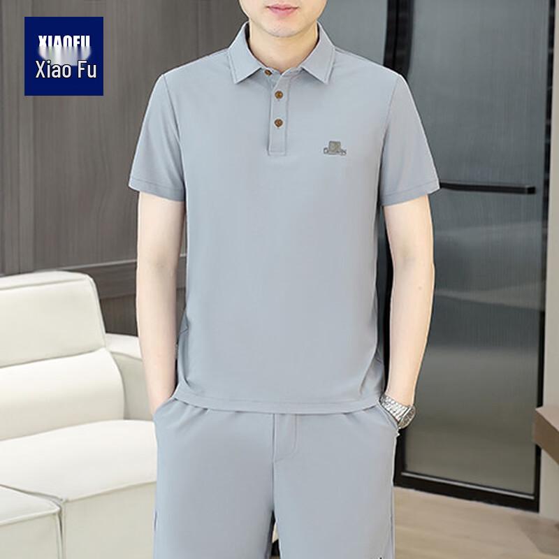

Men s Polo Short Sleeve T-Shirt & Shorts Sportswear Set 190/3XL