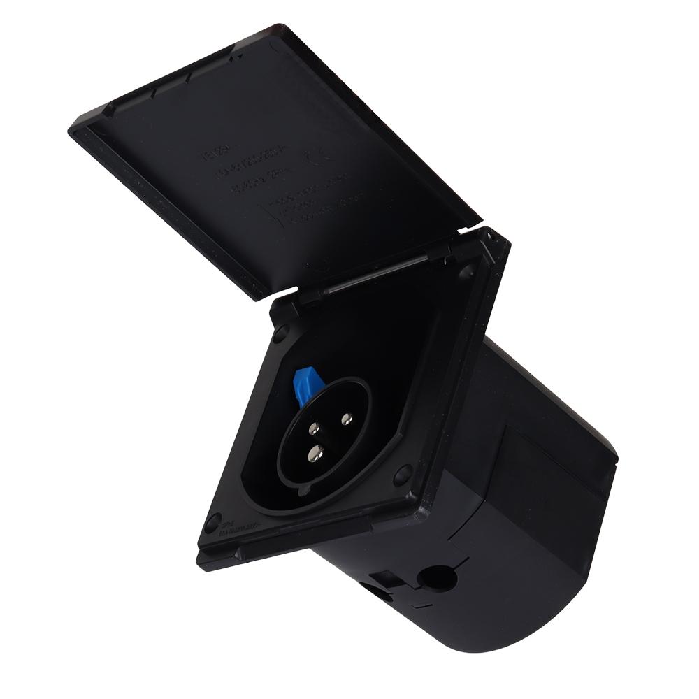 1PC Waterproof Plug Socket Camper 240V 16A External Flush Hook Up Mounts Flush Apply To Caravan Camper AccessoriesGood product