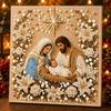 Krippe Religiöses Perlen Malset Jesus Perlen Malset Wohnzimmer Dekoration