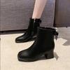 Fashion High Heels Ankle Women's Boots Pointed Toe Sexy Shoes for Women 2025 New Side Zip Classic Daily Boots Women Boots Botas Heels