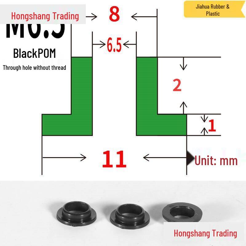 Step T-Shaped Nylon Insulating Bushing Washer, M3-M35 Thread Protection Spacer