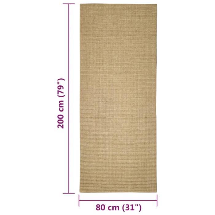 VidaXL Tapis en sisal pour griffoir 80x200 cm 3203417