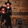 Bowl Halloween Party Decoration Large Witches Cauldron on Tripod with Lights Candy Bucket Decoration for Home Decor Porch Indoor