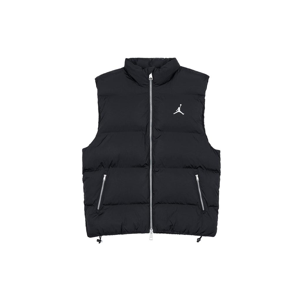 Jordan Solid Color Casual Stand Collar Sleeveless Vest Men Tops Black FB7308-010