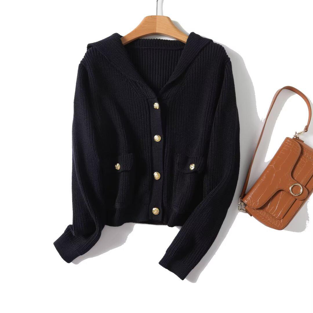 

Spring 2025 Women s Commuter Knitted Cardigan with Single-Breasted Design Small
