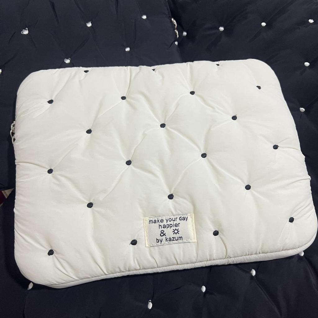 Tablet Bag Liner Bag New Embroidery Dot Notebook Storage Bag Female