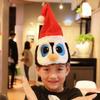 Interactive Plush Christmas Character Hat Electric Penguin Santa Claus Christmas Hats With Light Funny Party Headwear Props