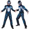 Costume Outfit per Bambini Ragazzi Venom Simbionte Spider-man con Lavorazione Raffinata e Maschera Rimovibile