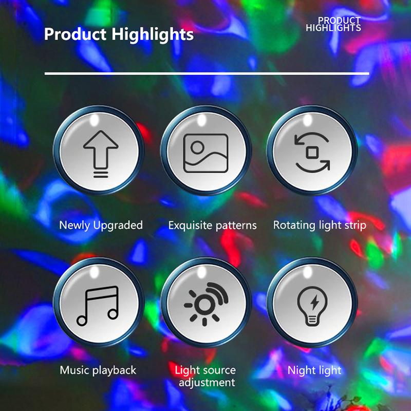 Nachtlicht USB Sternenhimmel Projektion Sternengalaxie Projektor Zimmer Dekoration Magische Kugel Lampe