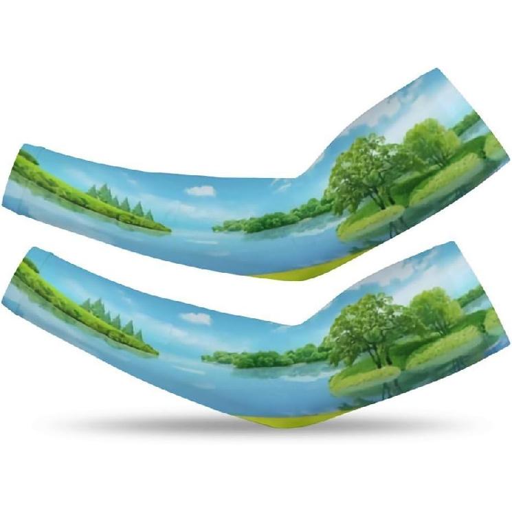 Custom Arm Sleeve Personalized Cooling Compression Arm Shield Add Image Text Elastic Oversleeve Sleeves Covers