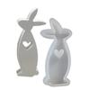 Bunny Mold Silicone Reusable Bunny Heart Gypsum Soap Molds Spring Decoration Art Crafts Tools Handmade Aromatherapy Decor Mold