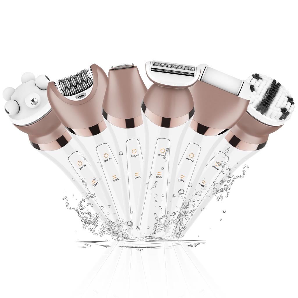 Depilação para mulheres 6 em 1 removedor para corpo biquíni usb recarregável à prova d'água conjunto multifuncional
