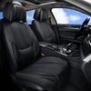 5 Piece Car Seat Covers Full Set, Nappa Leather Auto Seat Protectors with Headrest, Universal Fit for Sedans SUV Pickup Truck