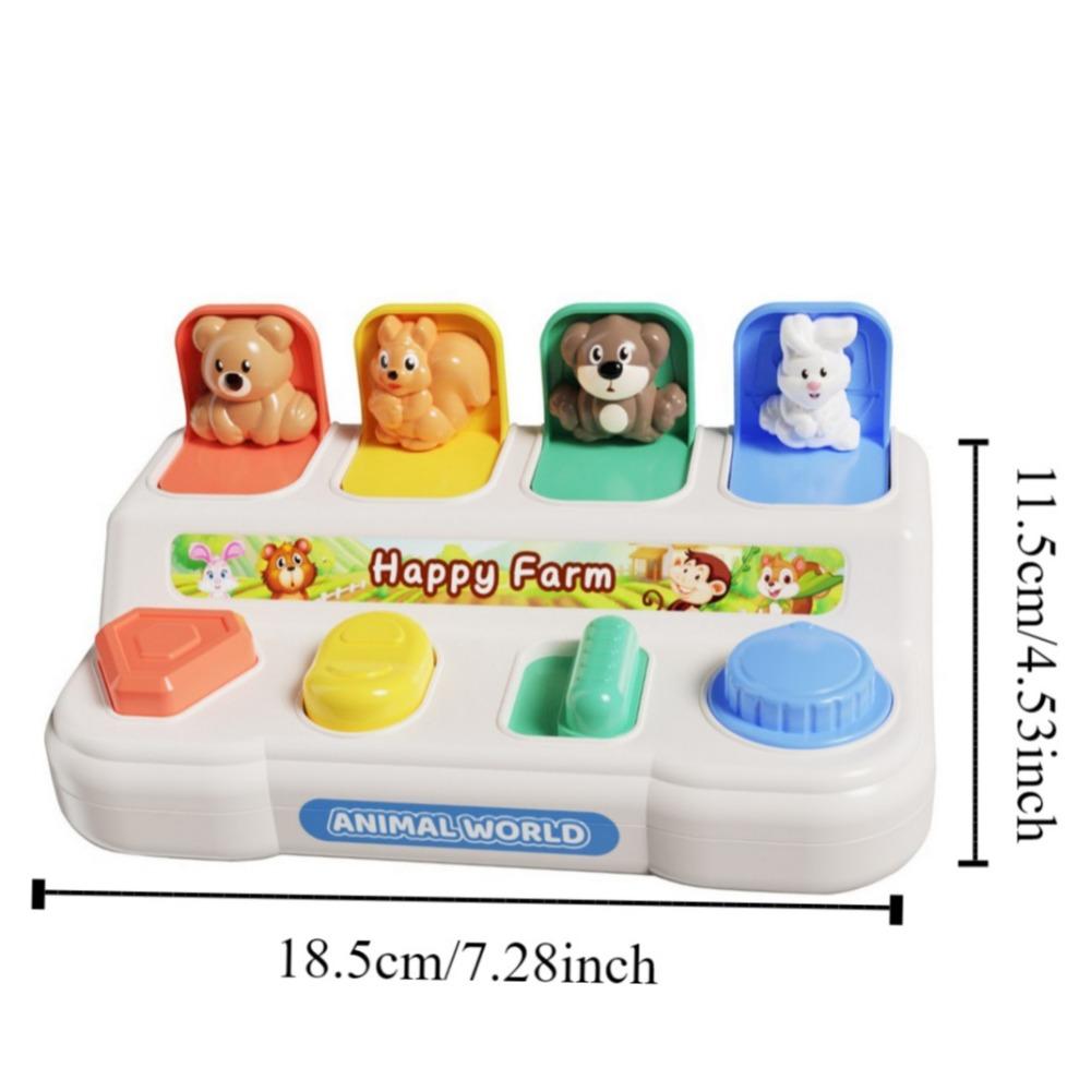 Cartoon Animals Interactive Animal Toy Box Montessori Animal Sensory Toy  Exercise Baby Fingers