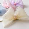 New Pearl Bow Hair Clips Gauze 3D Princess Sweet Barrettes for Children Headwear Girls Kids Hair Accessories