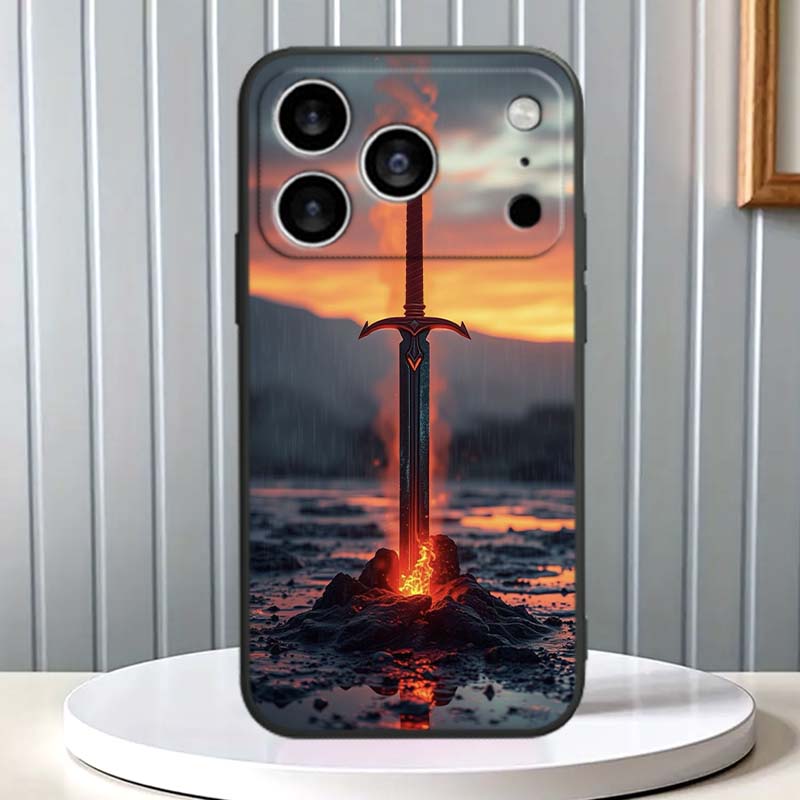 Fashion Hero Design Pattern For Apple iPhone 17 16 16E 15 14 13 12 11 Pro Max Plus Black Soft Silicone Phone Case