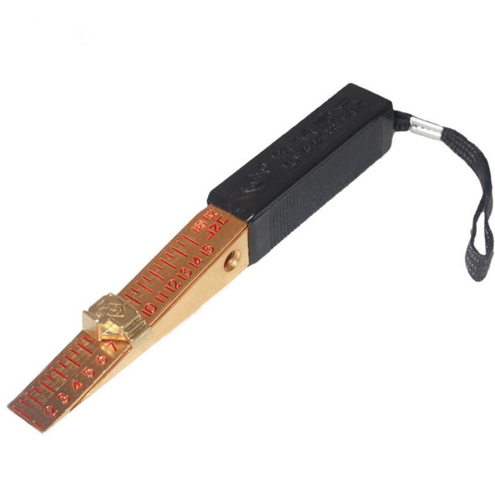 

Inspection Measure Tool Copper Engineer Vernier Caliper Wedge Shaped Feeler Gauge Detection Ruler золотой/чёрный