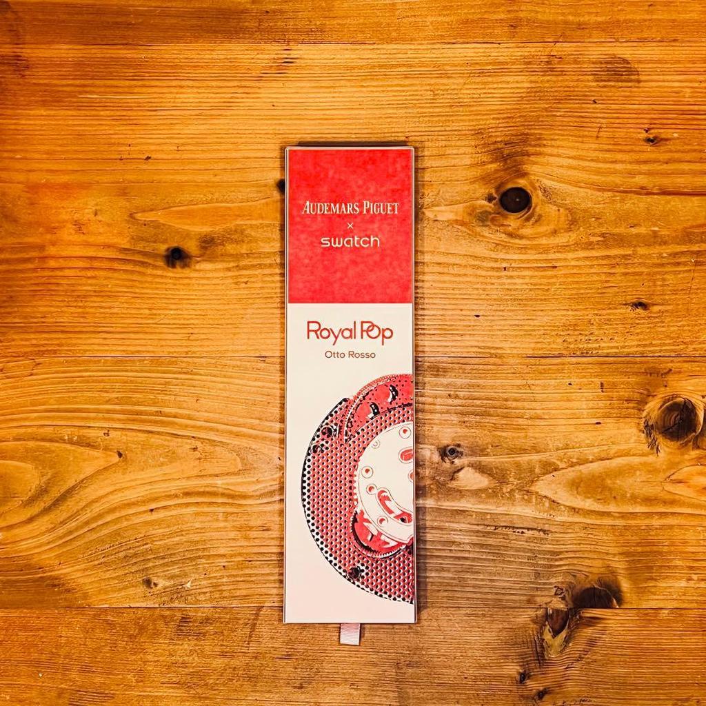 Used A P x Swatch Royal Pop red x pink