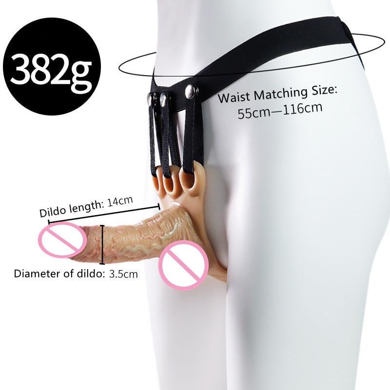 New Female Silicone Wear Dildo Solid One Piece Pants Lesbian Adult Erotic Supplies Dildo Wear Pants Vaginal Massage