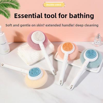 Bath Scrubbing Tool for Exfoliating, Scrubbing Body, Removing Dirt, Back Scrubbing Bath, Wipe with Scrubbing Towel, Women's Massage Bath Brush