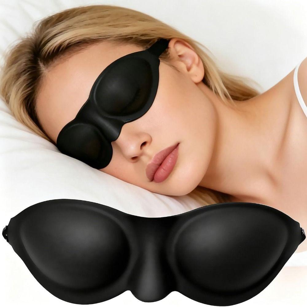 Moisture Chamber Eye Mask Soft Blackout Mask Portable Sleep Goggles Travel