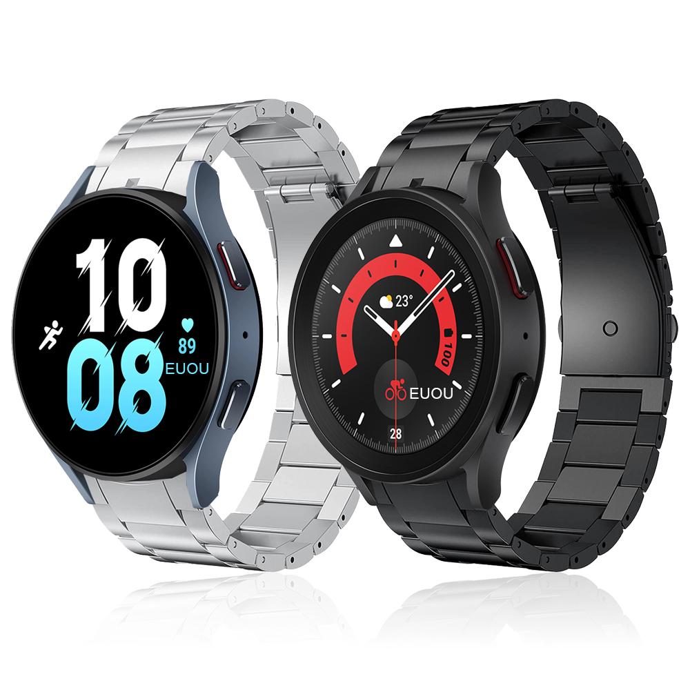 Geen Kieren Roestvrij Staal Band Voor Samsung Galaxy Watch 4 Classic 46mm 42mm/44mm 40mm/Galaxy Watch 5 Pro 45mm Band Metalen Armband